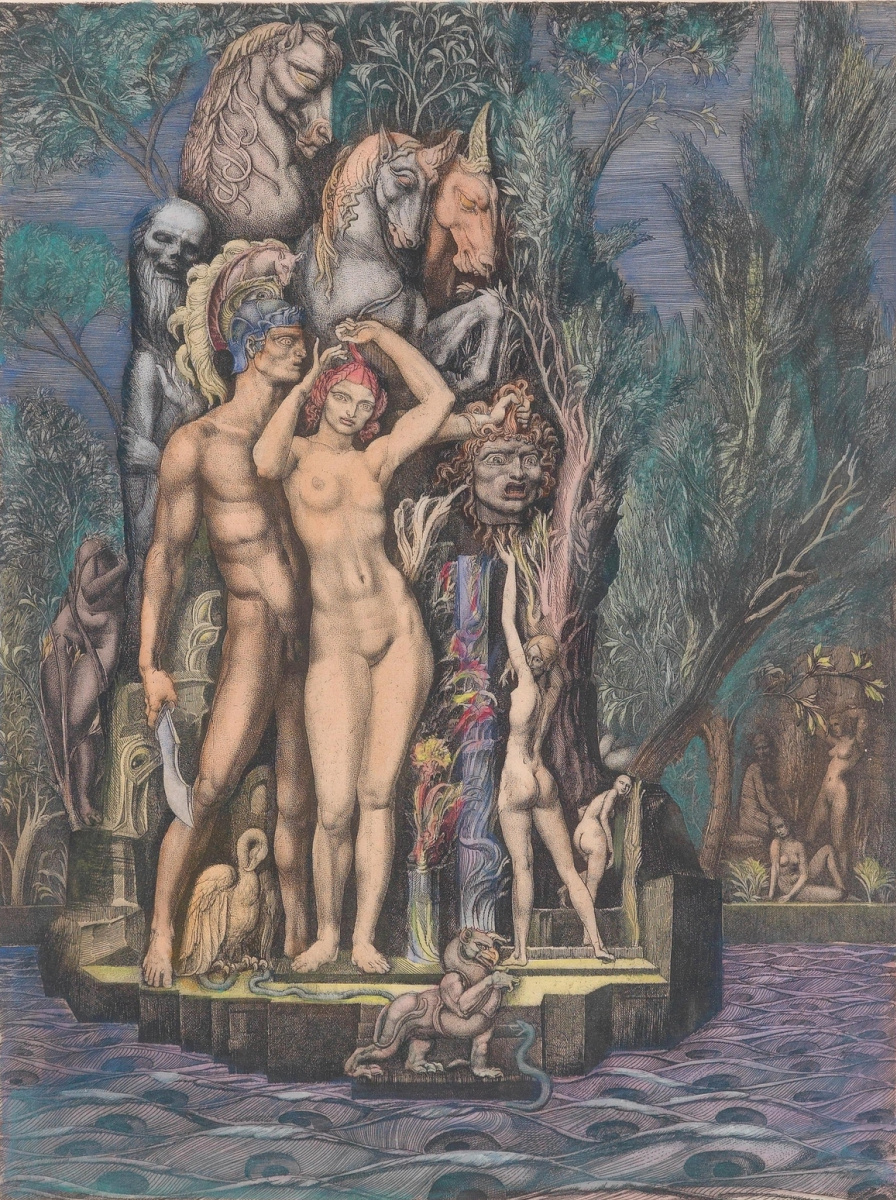 Ernst Fuchs. Venus on the island of death