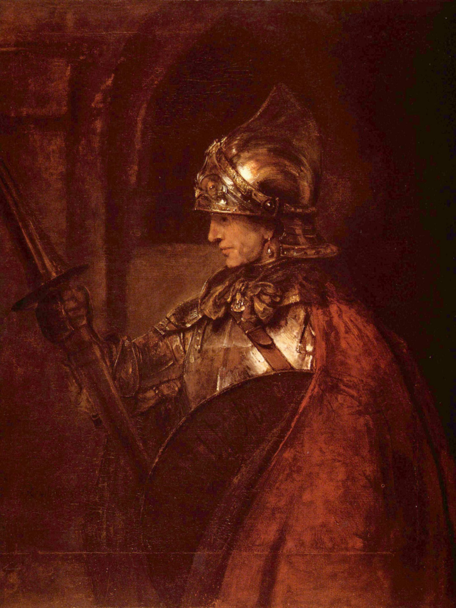 Rembrandt Harmenszoon van Rijn. The man in armor