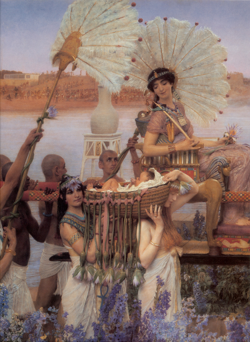 Lawrence Alma-Tadema. The Finding of Moses (detail)