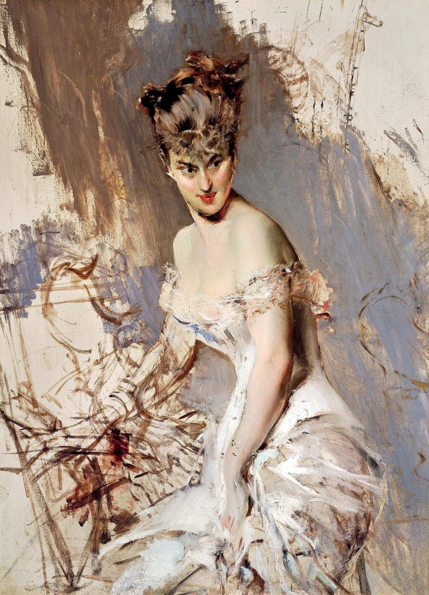 Giovanni Boldini. Portrait of Actress Alice Reno