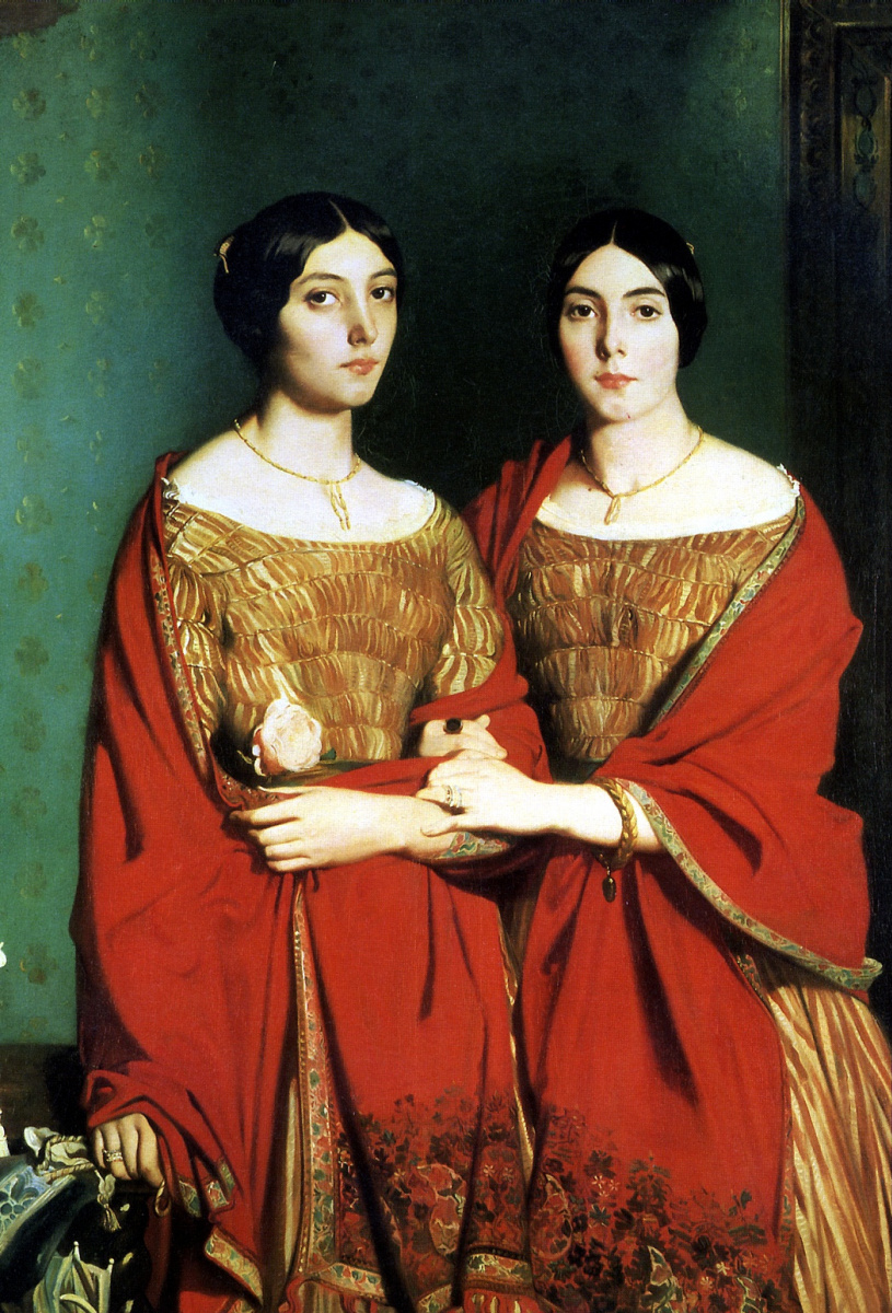 Theodore Chassiorio. Two sisters