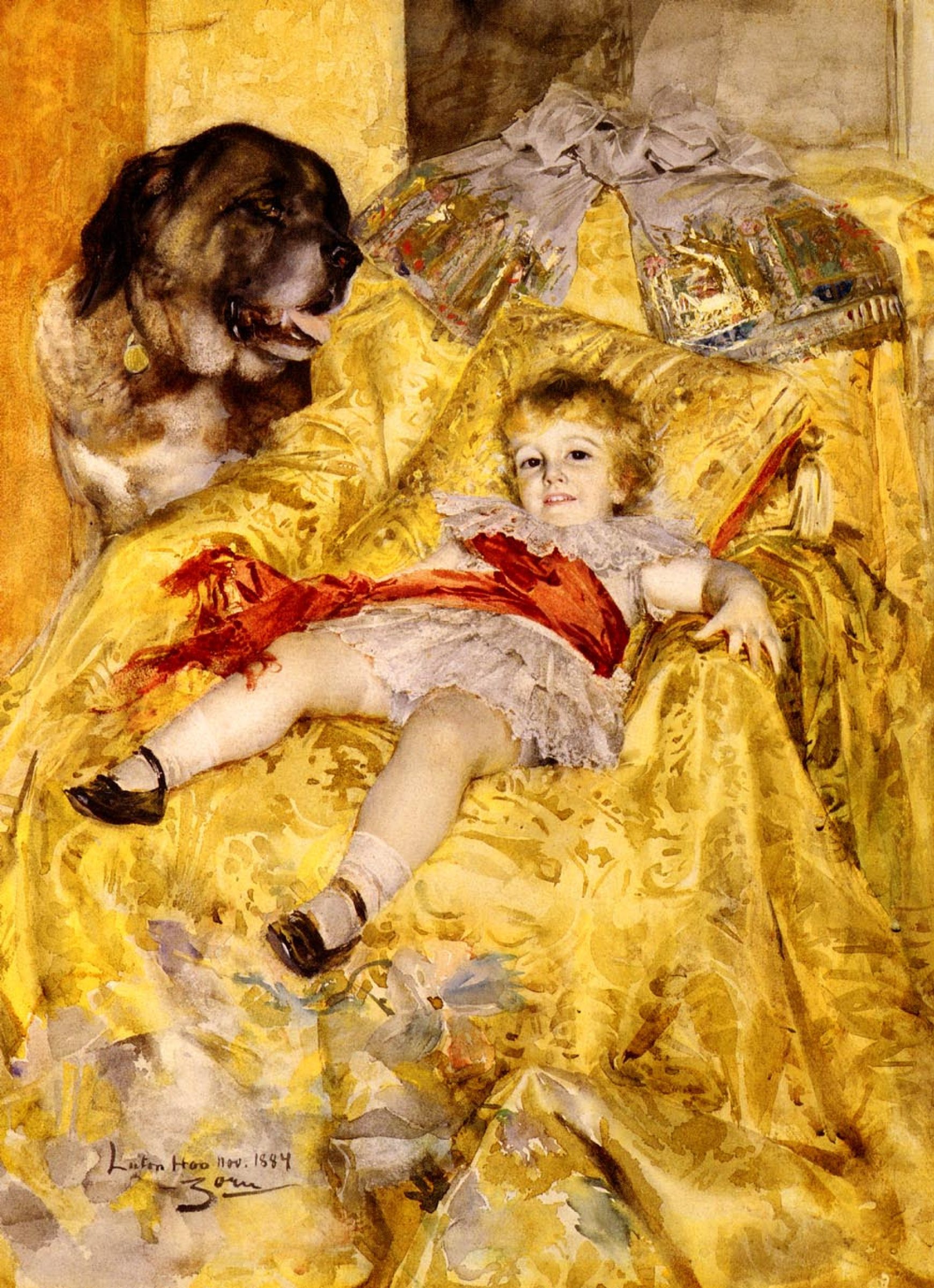 A girl with a dog, 1884 by Anders Zorn: History, Analysis & Facts