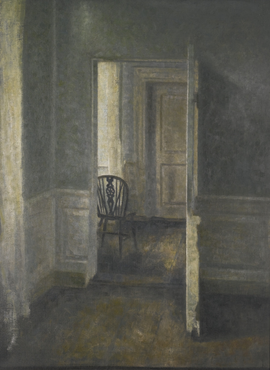 Вильгельм Хаммерсхёй. Interieur mit einem Windsor Stuhl
