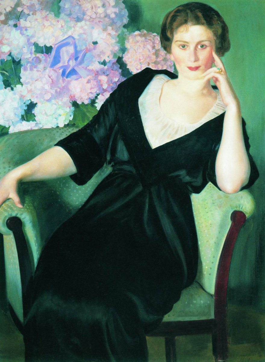 Boris Mikhailovich Kustodiev. Portrait Of Rene Ivanovna, Nothaft