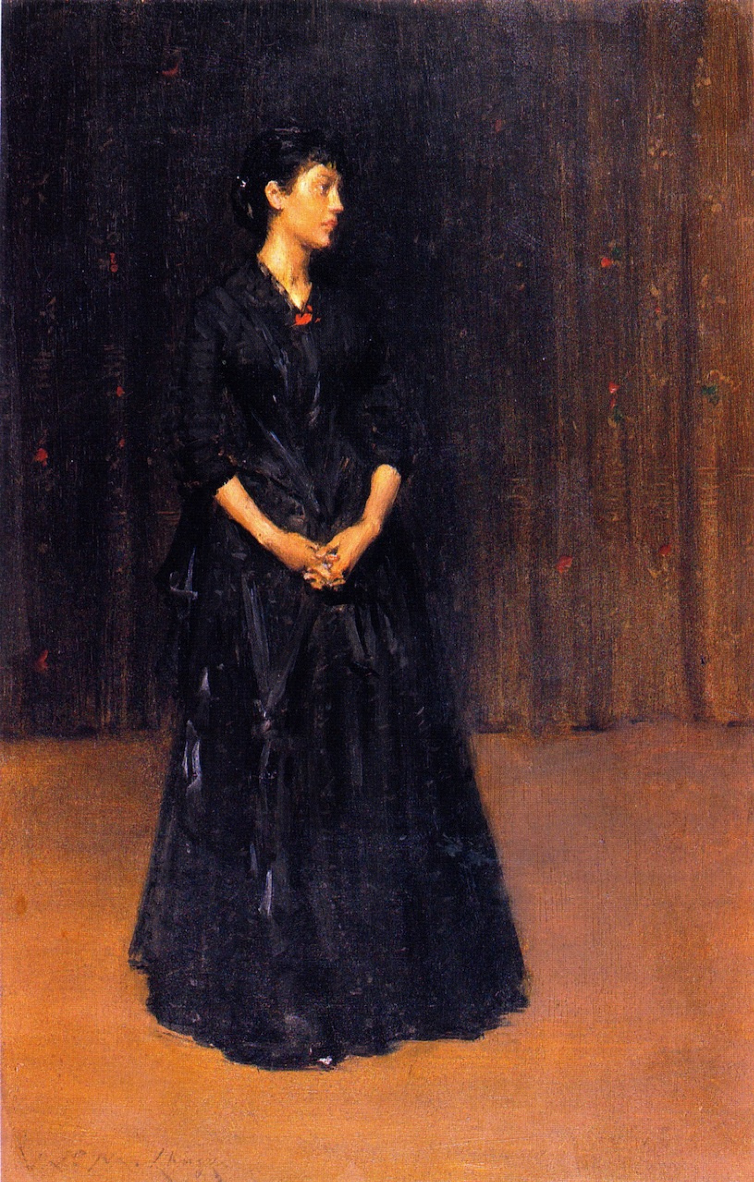 A woman in a black dress, 1890, 2539 cm by William Merritt Chase: History,  Analysis & Facts | Arthive