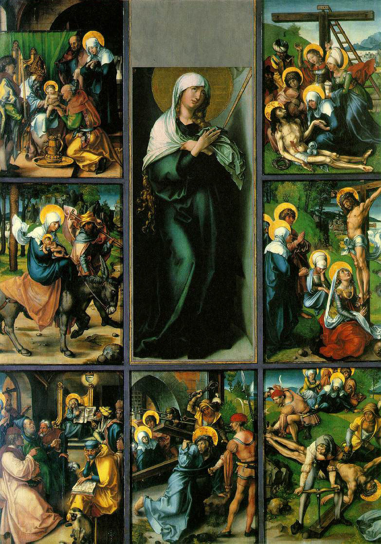 Albrecht Durer. 圣母玛利亚的七个悲伤