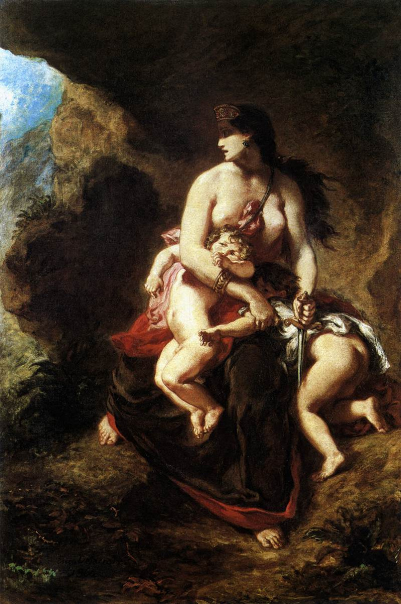 Eugene Delacroix. Médée, allant de tuer leurs enfants (en option)