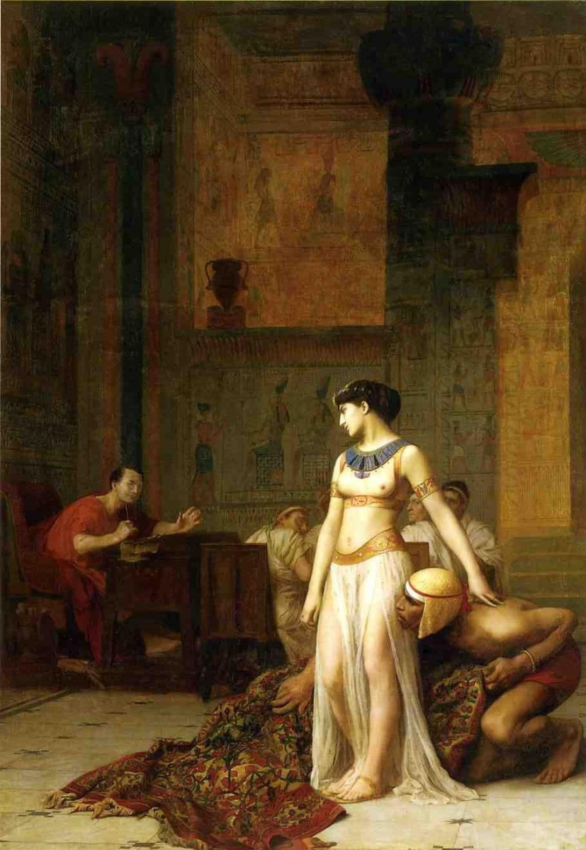 Jean-Leon Jerome. Cleopatra before Caesar