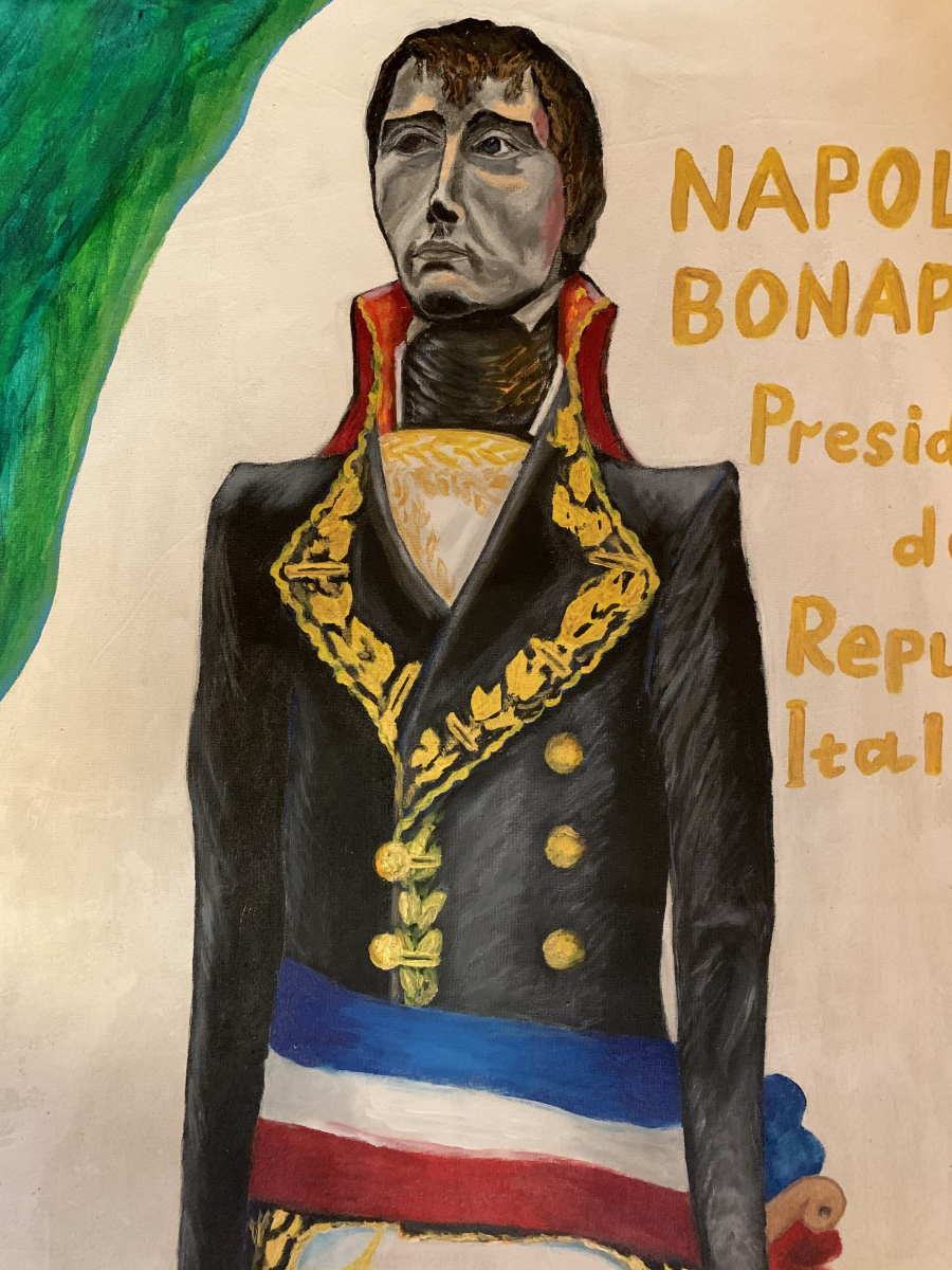 Портрет первого президента Итальянской республики Наполеона Бонапарта