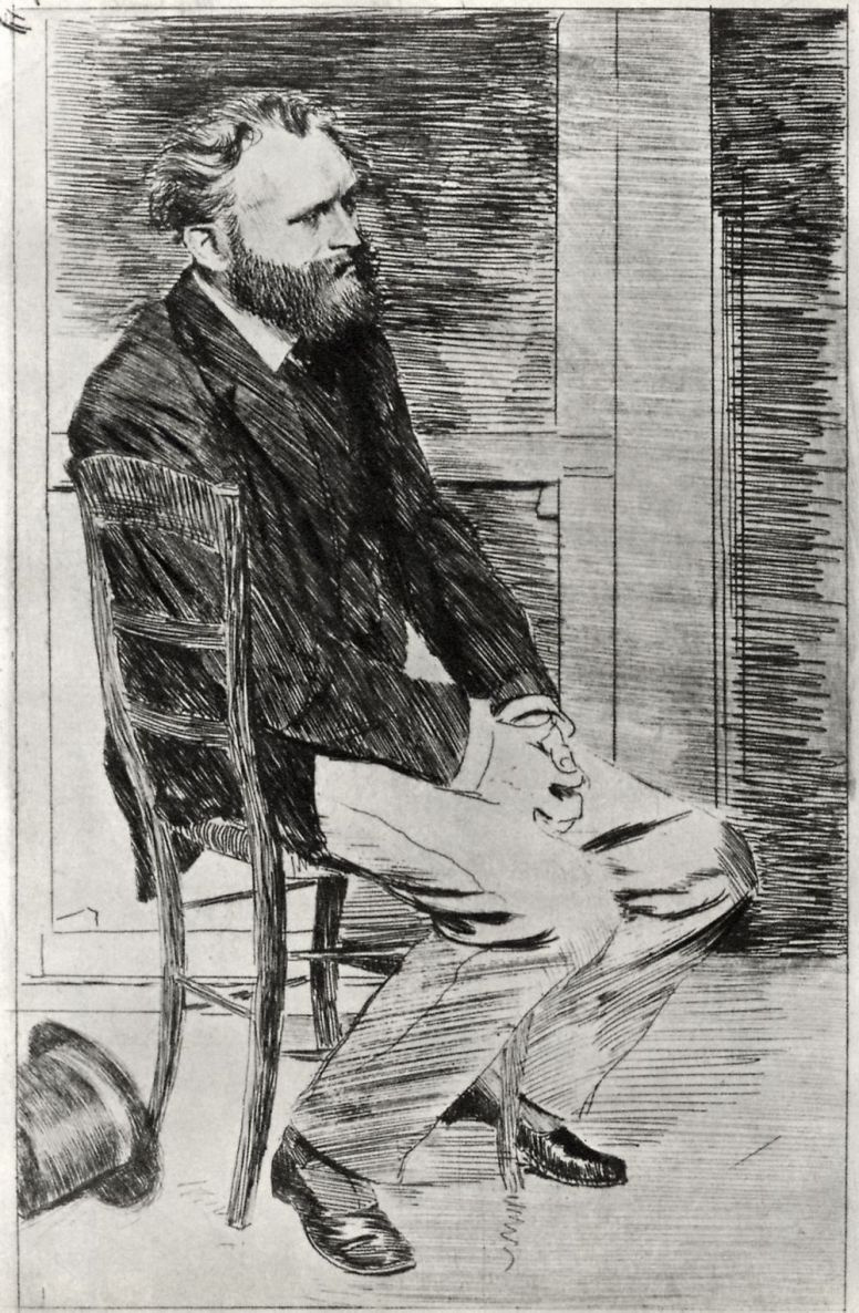 Edgar Degas. Portrait of Edward Manet