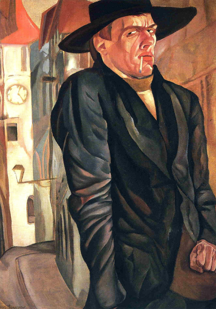 Boris Dmitrievich Grigoryev. Self-portrait