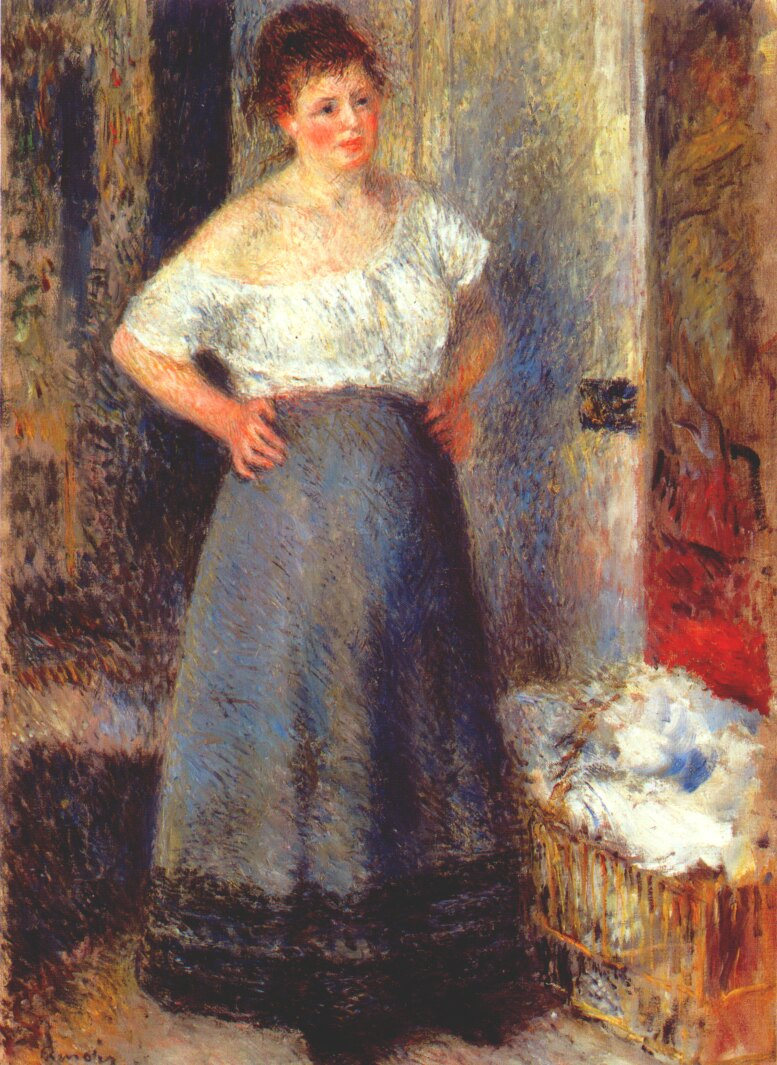 Pierre Auguste Renoir. Laundress