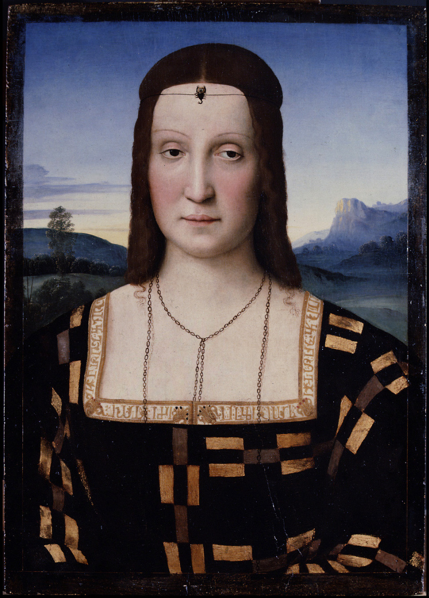 Raphael Santi. Portrait Elisabetta Gonzaga