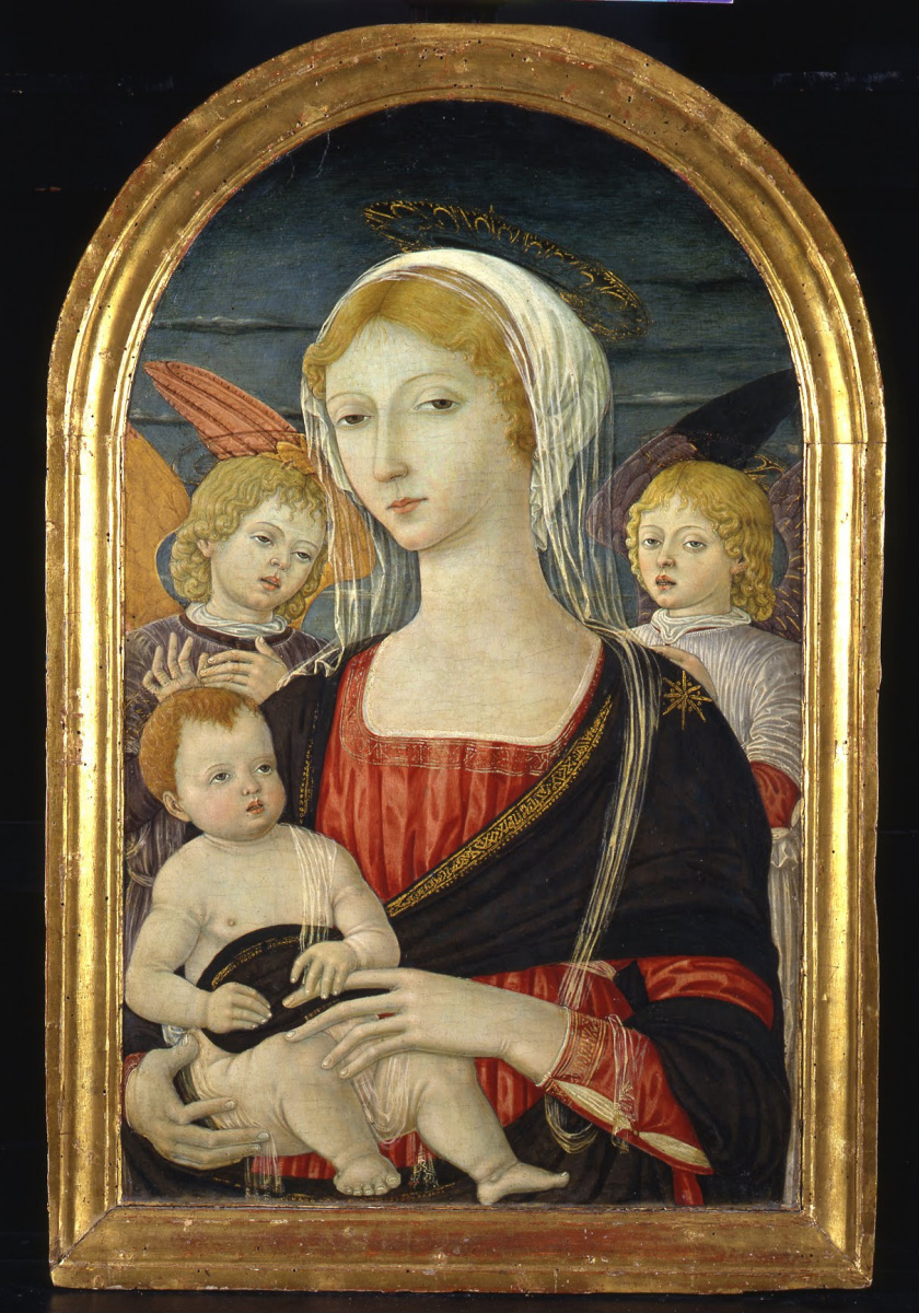 Matteo di Giovanni. Madonna and child with angels