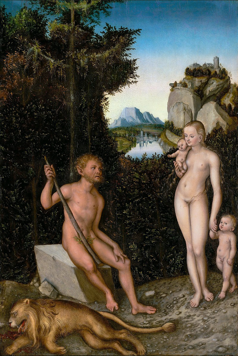 Lucas Cranach the Elder. Faun Familie