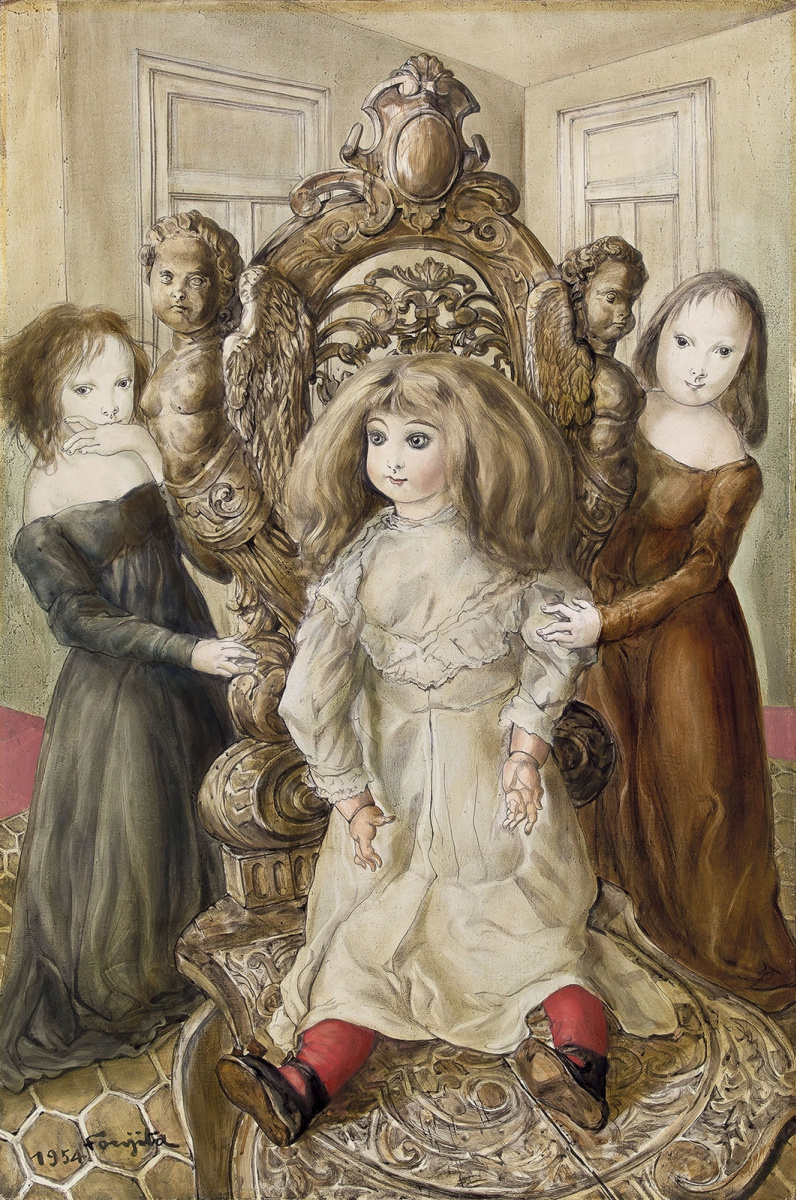 Tsuguharu Foujita (Léonard Fujita). Doll and Girls