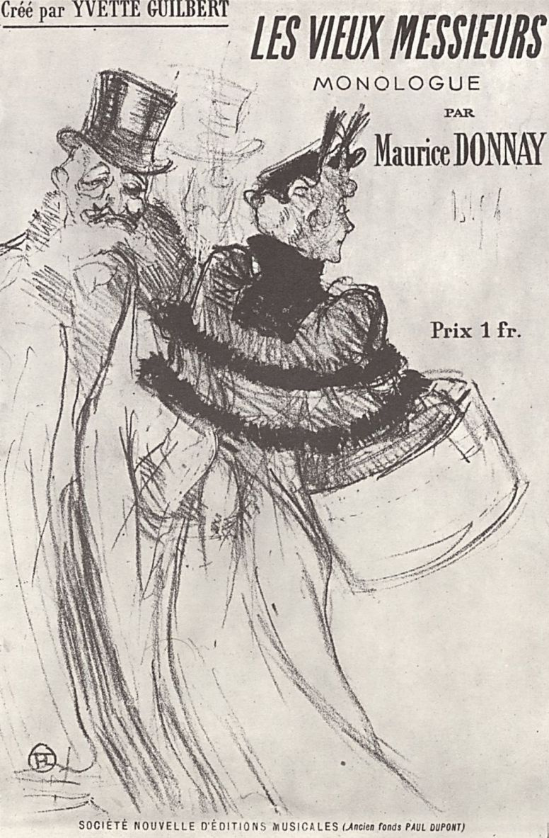 Henri de Toulouse-Lautrec. Poster "The old men"