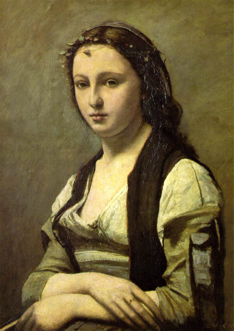 Camille Corot. Woman with a Pearl (Portrait of Bertha Goldschmidt)