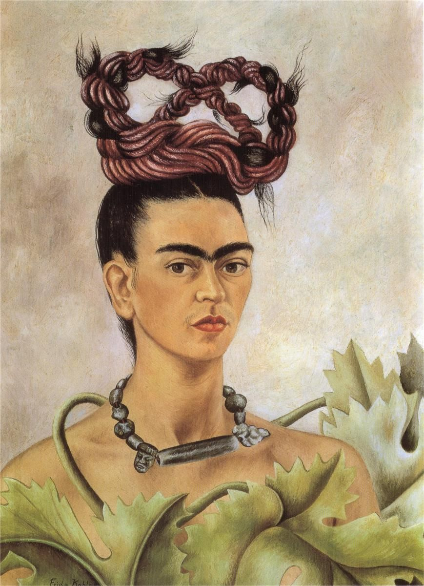 Frida Kahlo. Self-portrait with a scythe