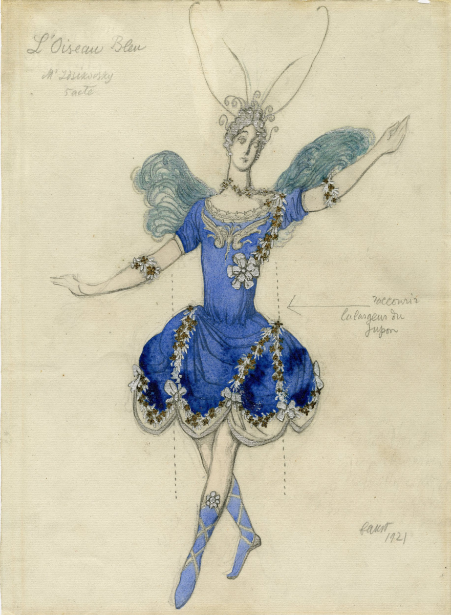 Lev (Leon) Bakst. Costume design for the ballet "the Sleeping Princess"