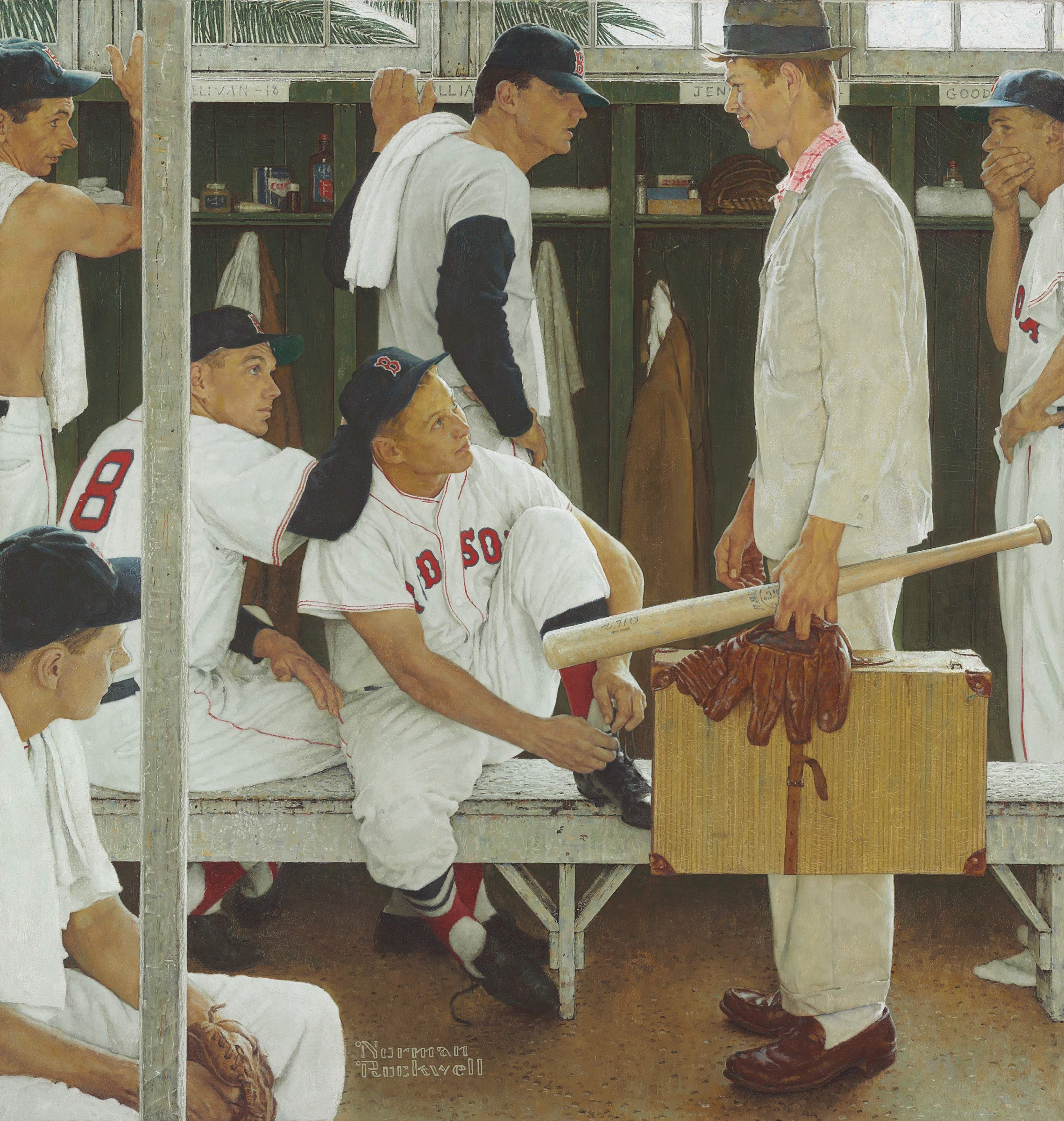 The Rookie Red Sox Locker Room Cover Of The Saturday