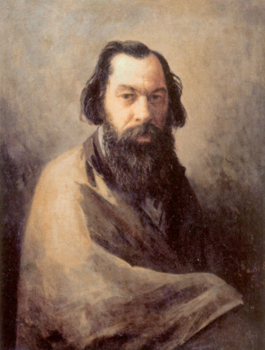 Iosif Petrovich Volkov. Portrait of the artist Alexei Kondratyevich Savrasov