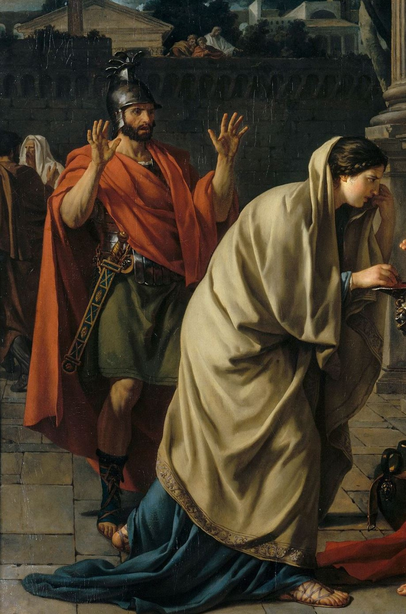 Jacques-Louis David. Belisarius begging. Fragment II