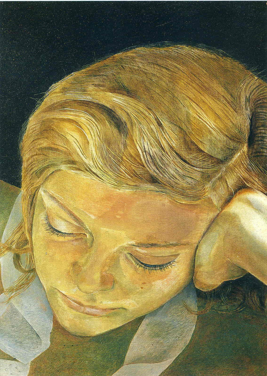 Lucien Freud. Reading girl