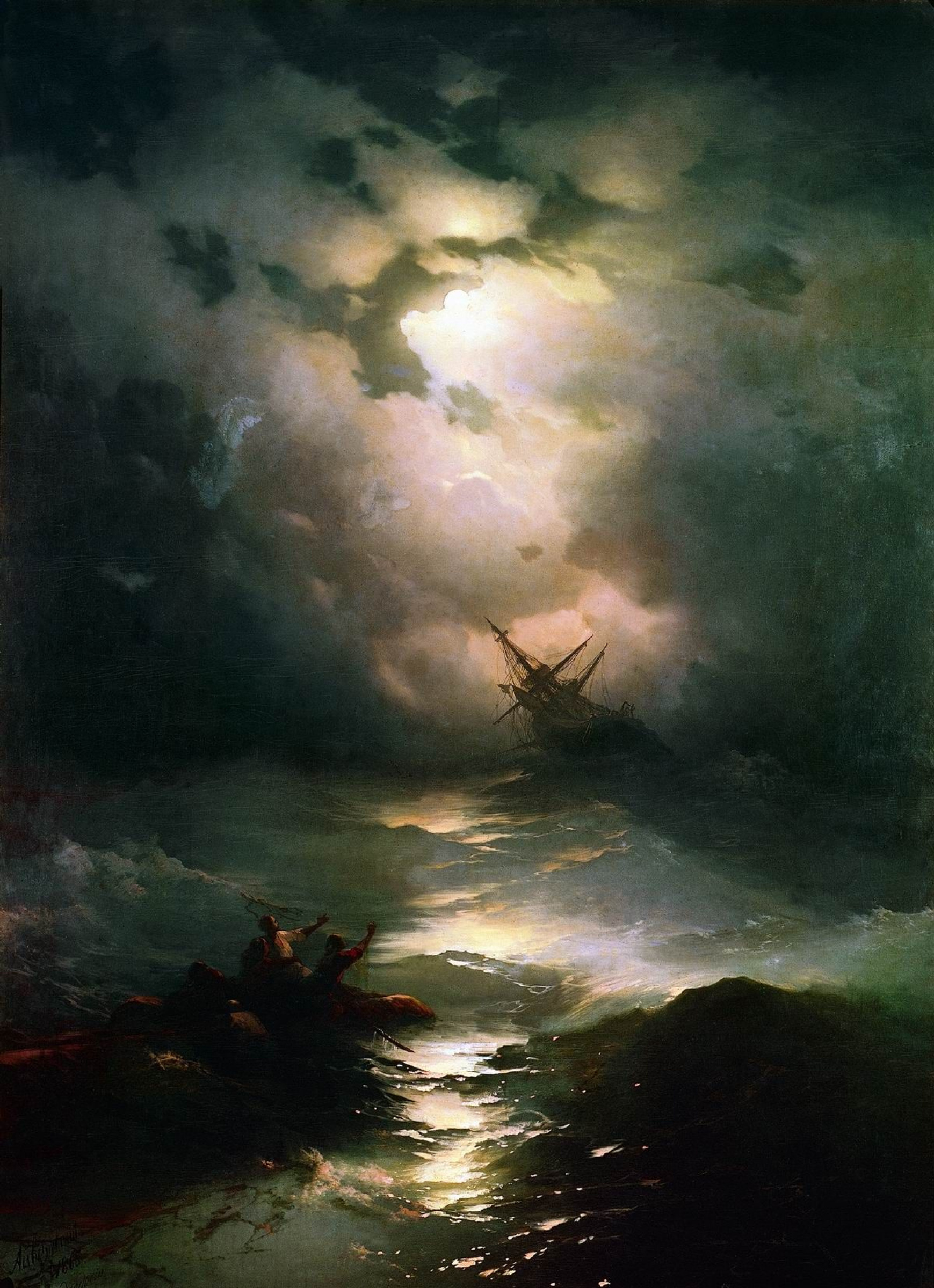Buy digital version: Storm on the North sea by Ivan Aivazovsky