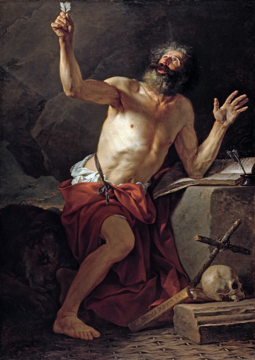 Jacques-Louis David. Saint Jerome Hears the Trumpet of the Last Judgment