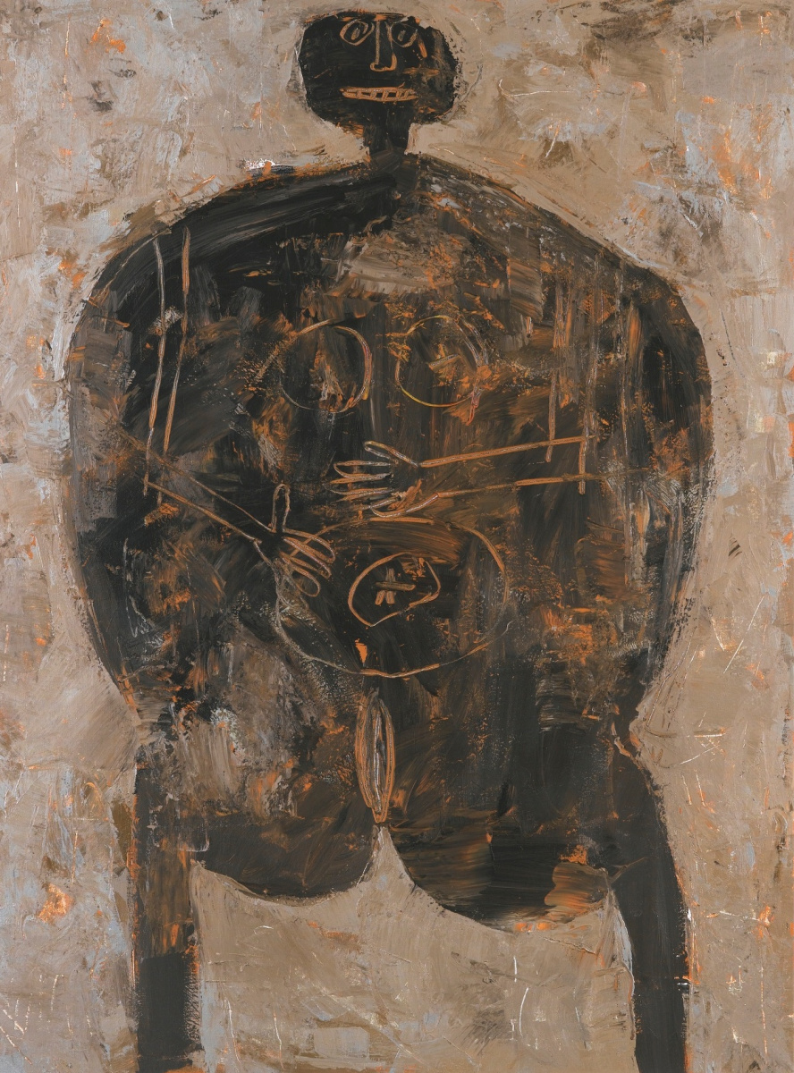 Avdey Stepanovich Ter-Oganyan. Female body (according to Jean Dubuffet)