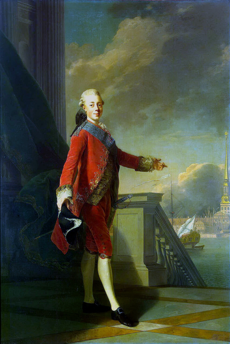 Alexander Roslin. Portrait of Grand Duke Pavel Petrovich