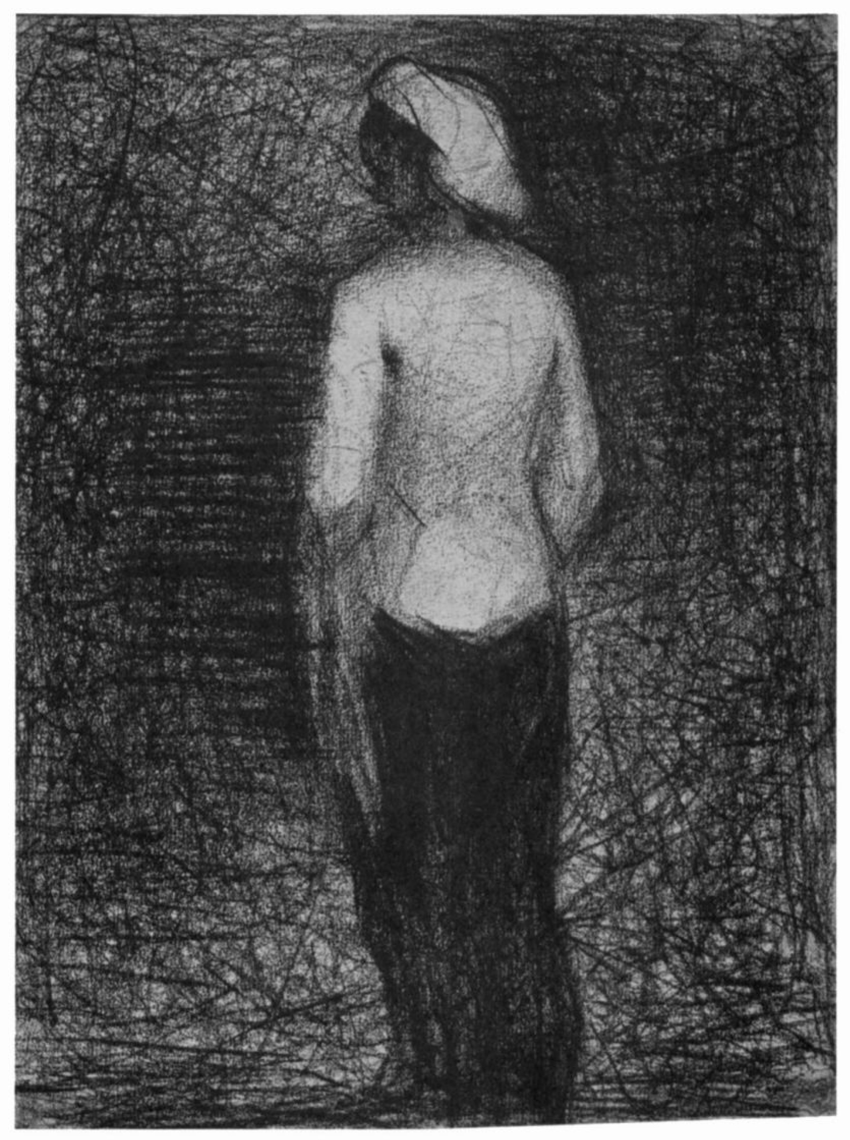 Artist, 1882, 31×47 cm by Georges Seurat: History, Analysis