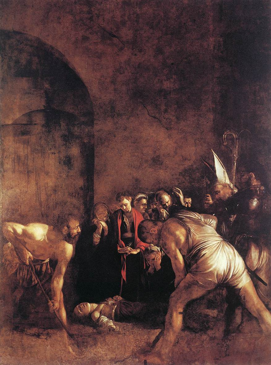 Michelangelo Merisi de Caravaggio. The Burial Of St. Lucia