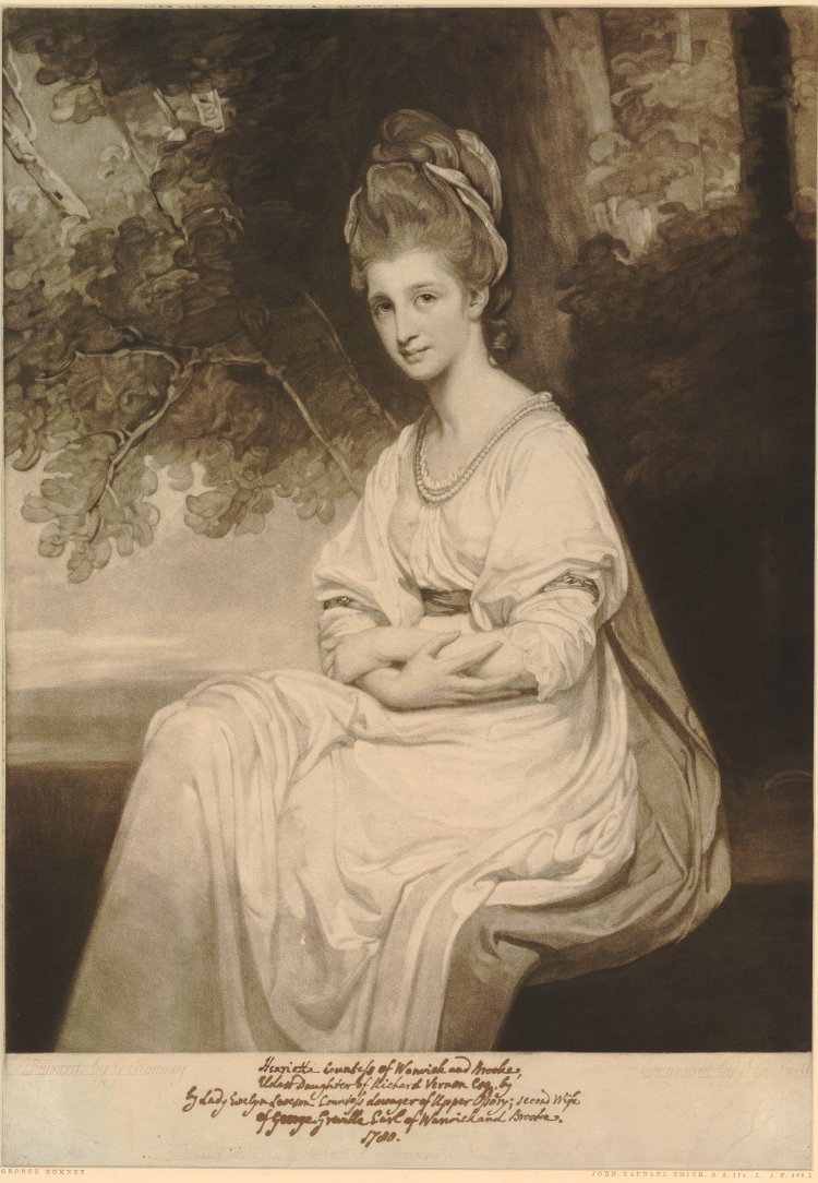 George Romney. Portrait of Henrietta, Countess of Warwick