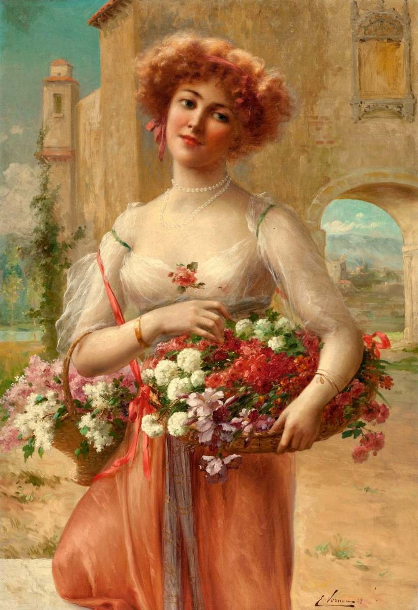 Emile Vernon. Aux Roses. 1908