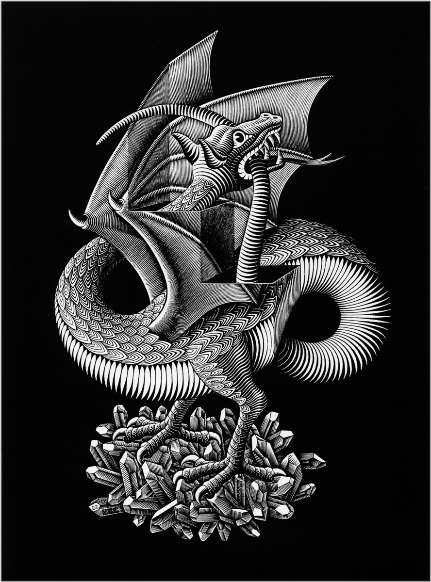 Maurits Cornelis Escher. The Dragon