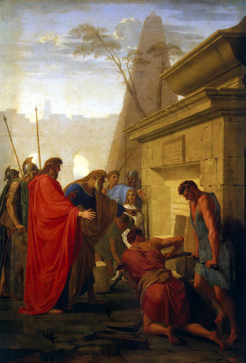 Ezstache Lesuer. Vistasp Darius opens the tomb of Nitocris