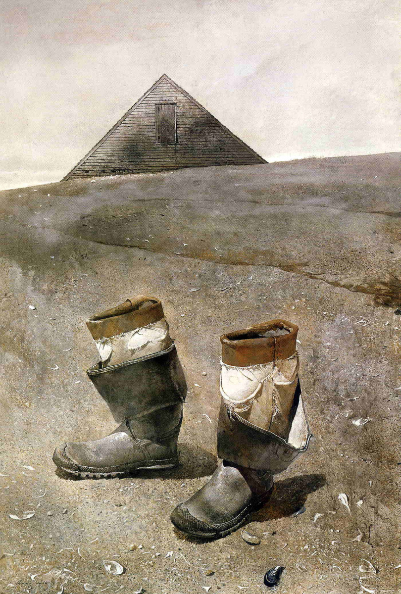 Andrew Wyeth. Sea boots