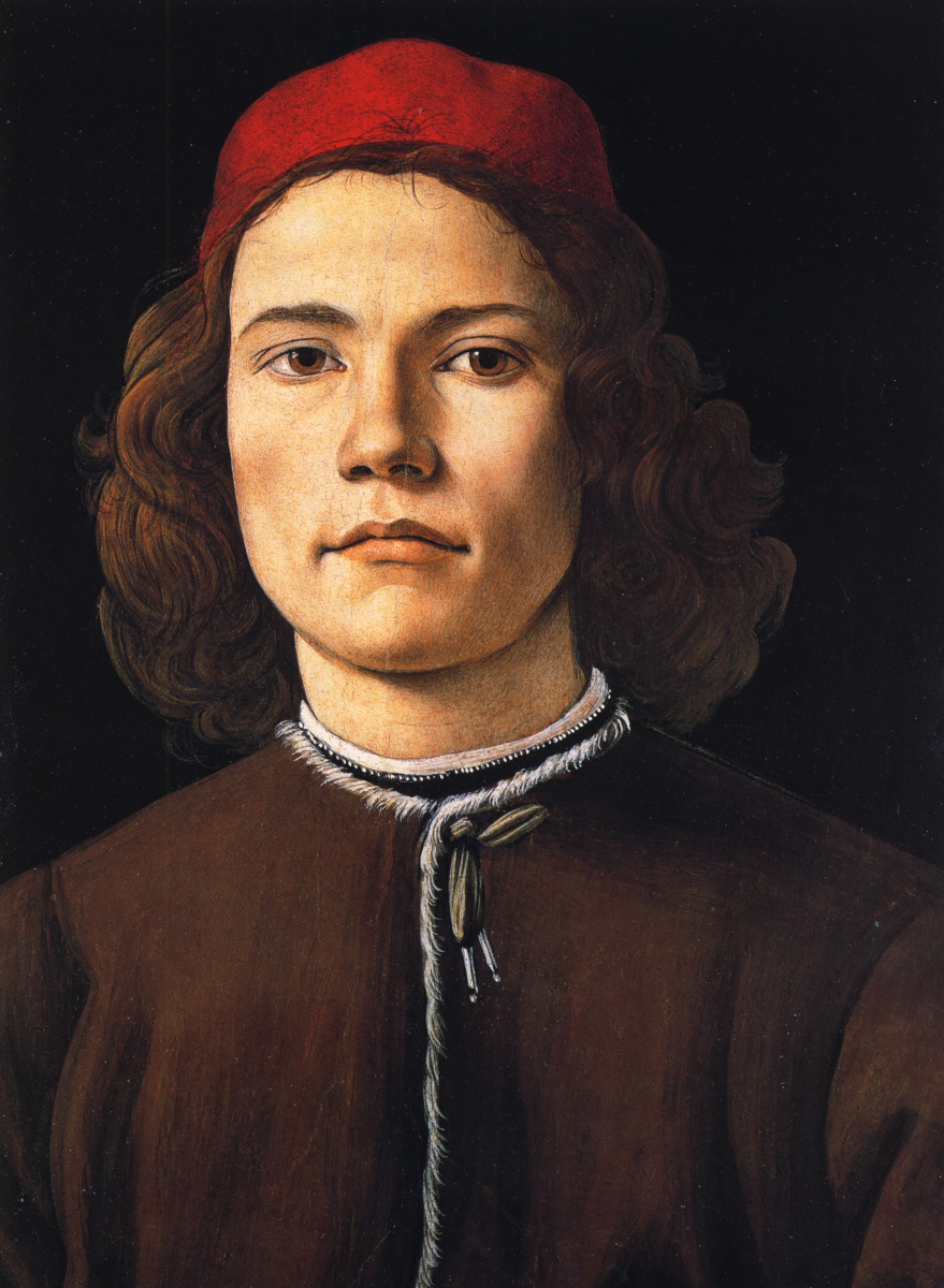 Sandro Botticelli. Portrait of a young man