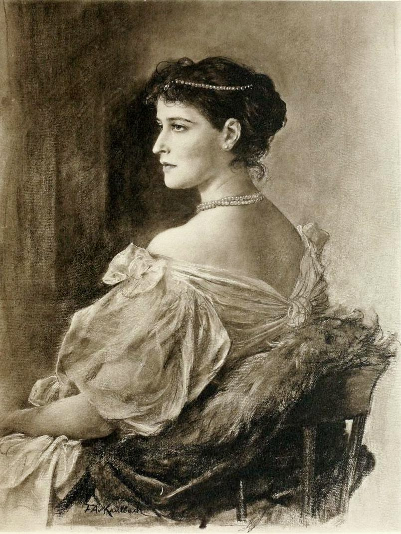 Friedrich August von Kaulbach. Portrait of the wife of Grand Duke Sergei Alexandrovich, Elizabeth Feodorovna