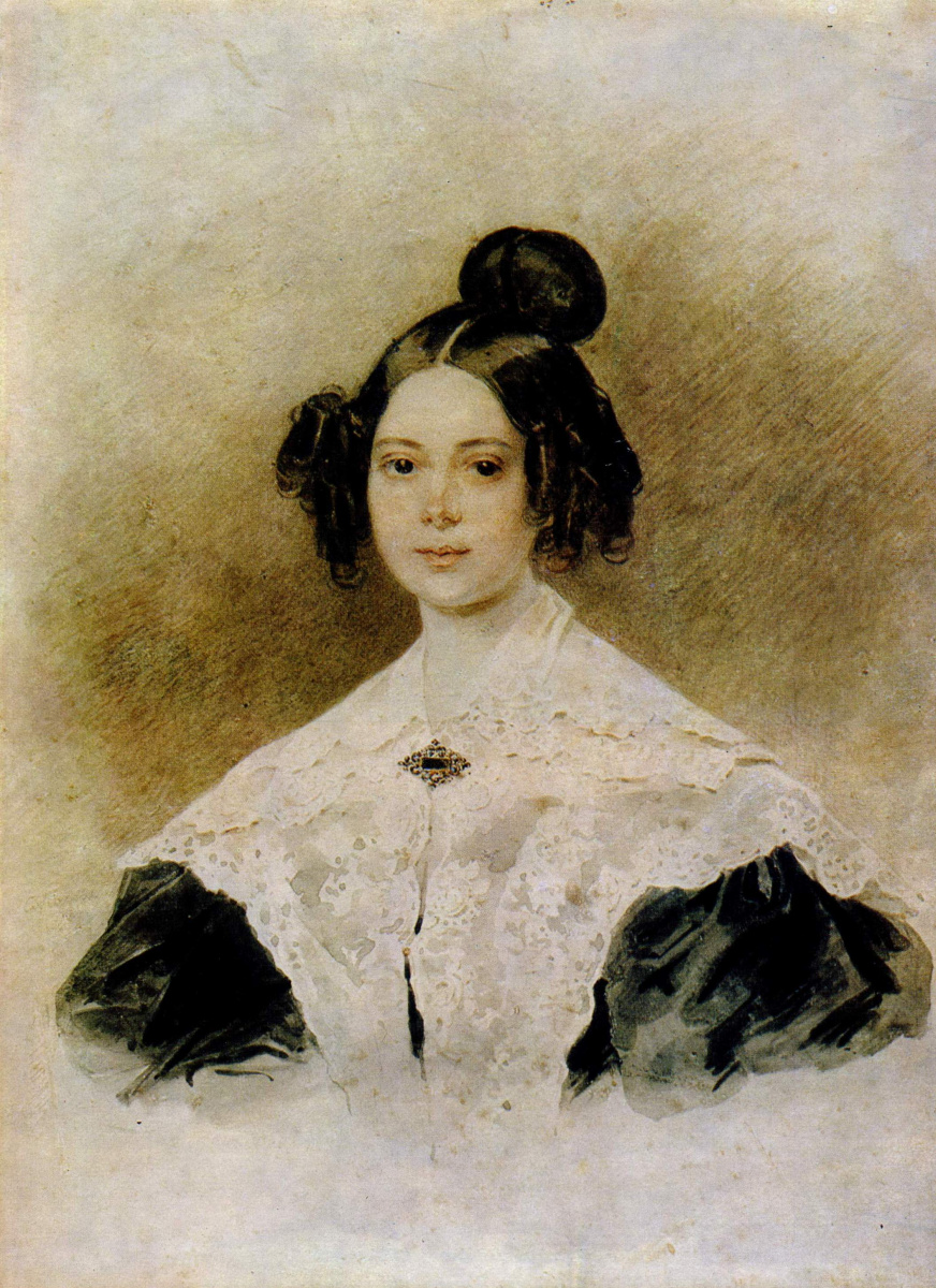 Petr Fedorovich Sokolov. Ritratto femminile 1830