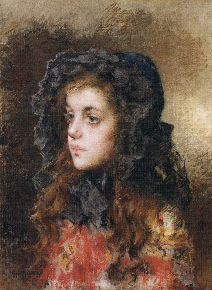 Алексей Алексеевич Харламов. Портрет девочки. 1904