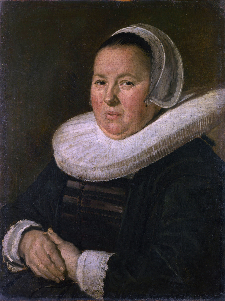 Frans Hals. Portrait of an elderly woman with clasped hands