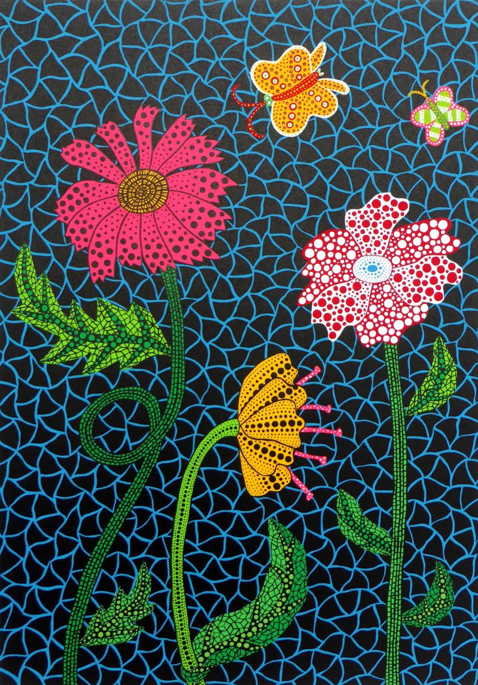 Flowers By Yayoi Kusama, 2002, 14×20 cm by Yayoi Kusama: History