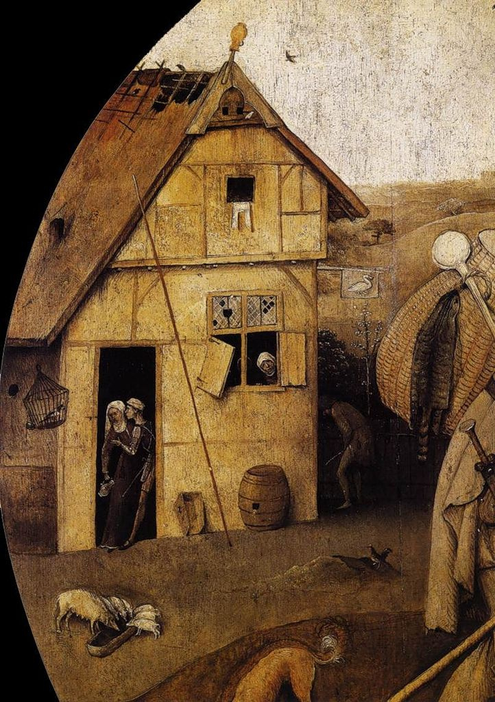 Hieronymus Bosch. The prodigal son. Fragment