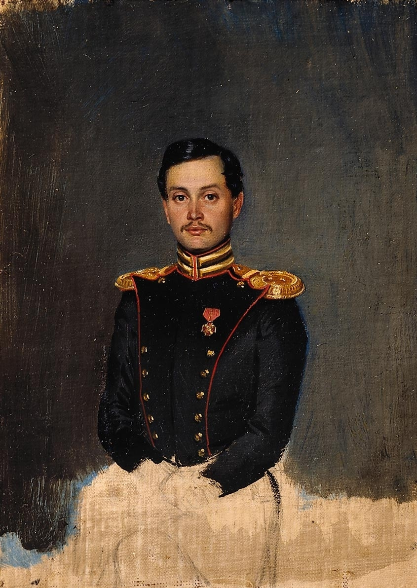 Pavel Andreevich Fedotov. Portrait of Staff Captain P. S. Vannovsky