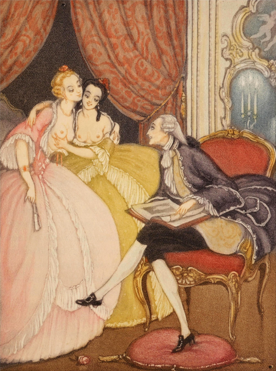 Gerda Wegener. Illustration for Giacomo Casanova, Love Adventures in Venice