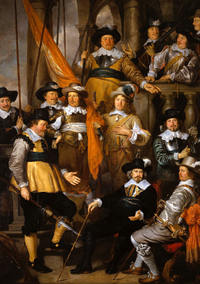 Govaert Flinck. Company of captain albert Bas and Lieutenant Lucas Corina