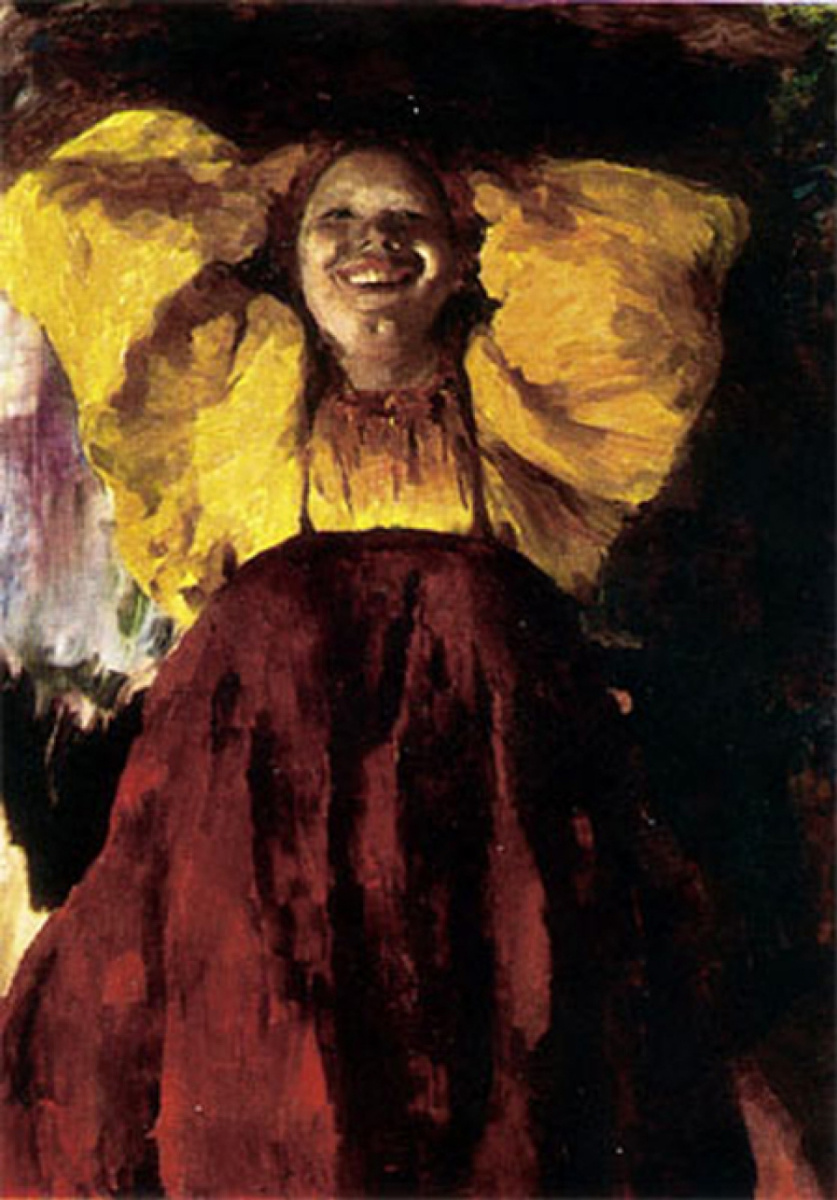 Philip Andreevich Malyavin. Mujer de amarillo